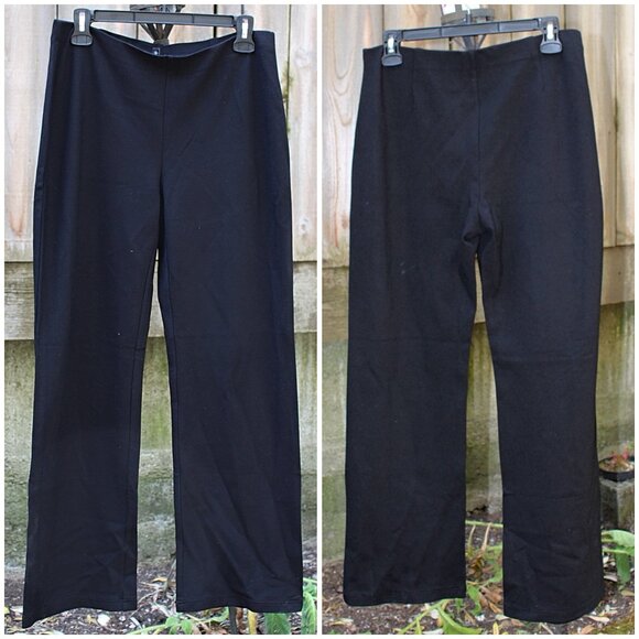 Eileen Fisher - Straight Leg (WIDER LEG) Ankle Pants in Viscose Stretch Ponte, S - Picture 1 of 12